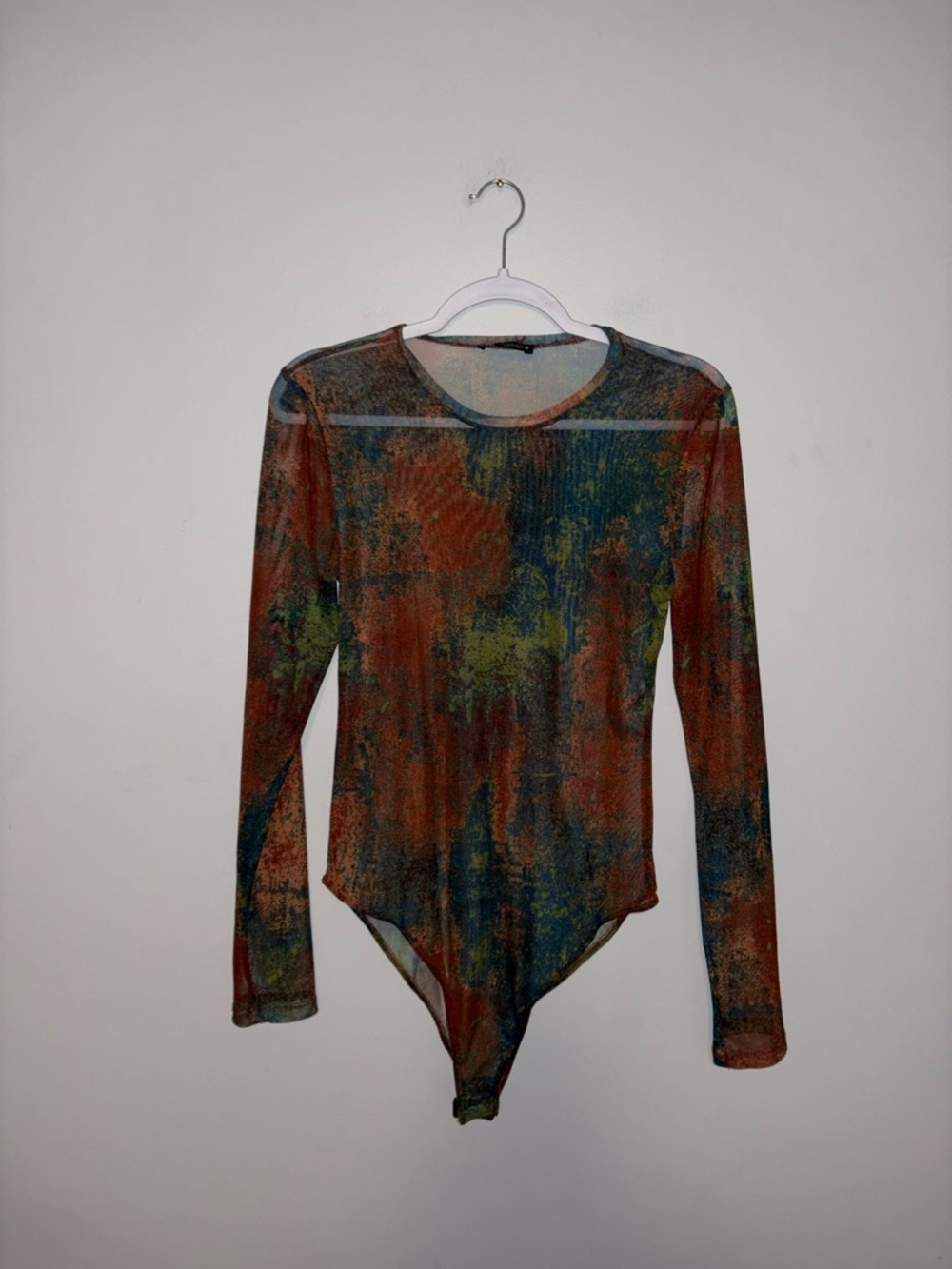 Zara ~ Printed Shear Bodysuit